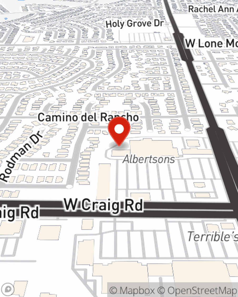 Map showing State Farm Agent Valauna Knight-Brown's office at 4950 W Craig Road Suite B5, Las Vegas, NV