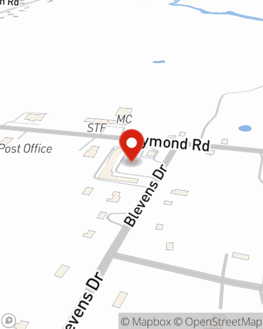 Map showing State Farm Agent Steve Hare's office at 143 Raymond Rd Unit 9 Candia, NH