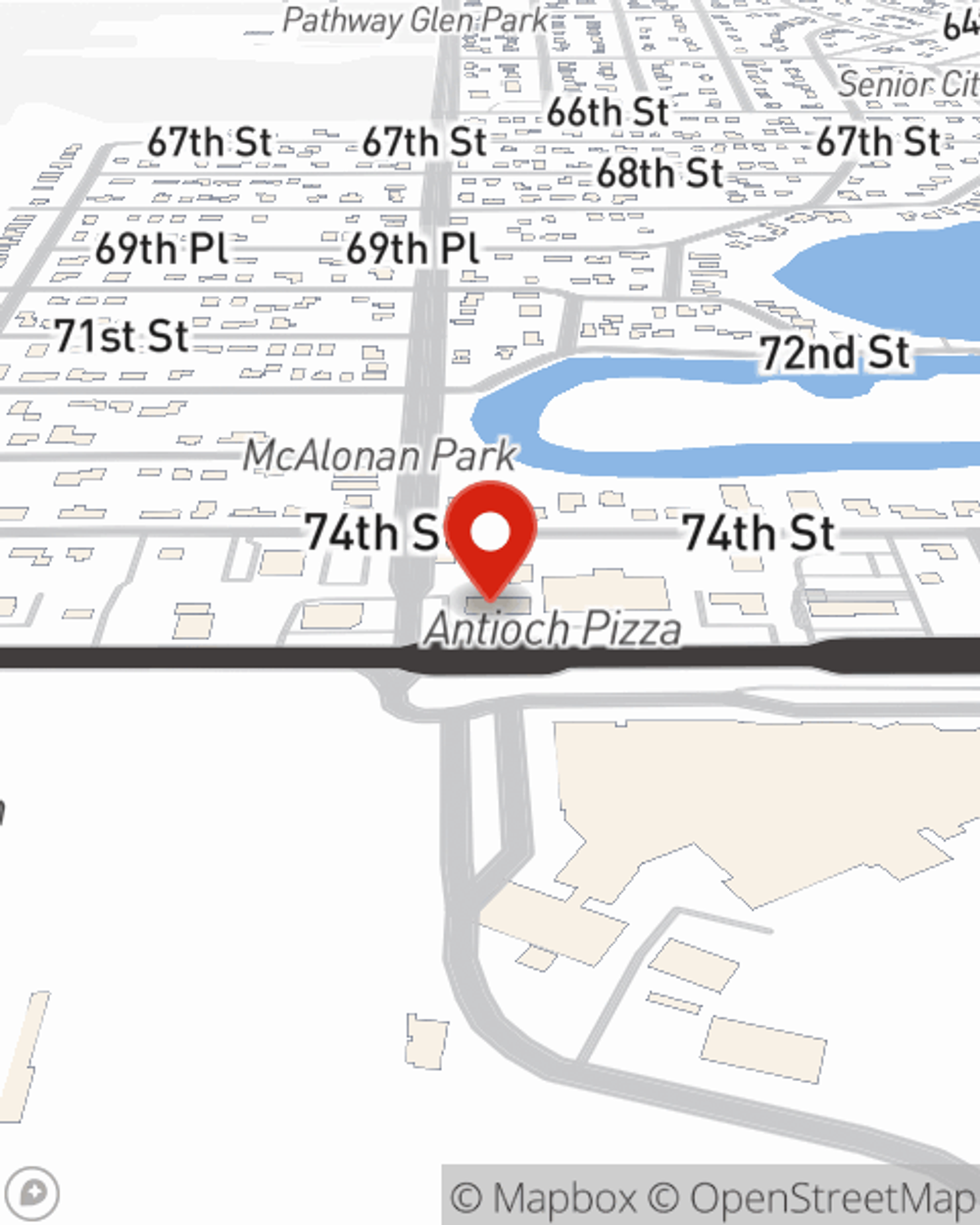 Map showing State Farm Agent Mindy Cooling's office at 24740 75th St Highway 50 Salem, WI