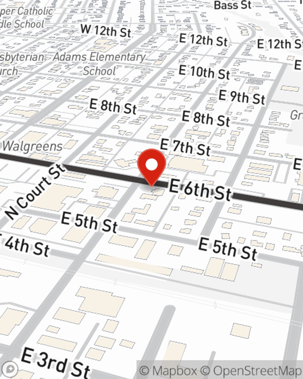 Map showing State Farm Agent Doug Gifford's office at 528 N Clark, Carroll, IA