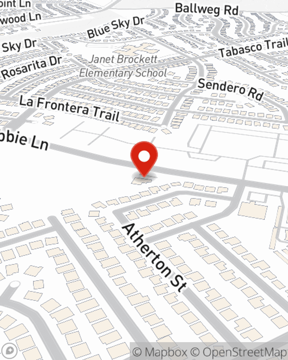 Map showing State Farm Agent Ann Nguyen's office at 500 E Debbie Ln, Ste 200, Arlington, TX
