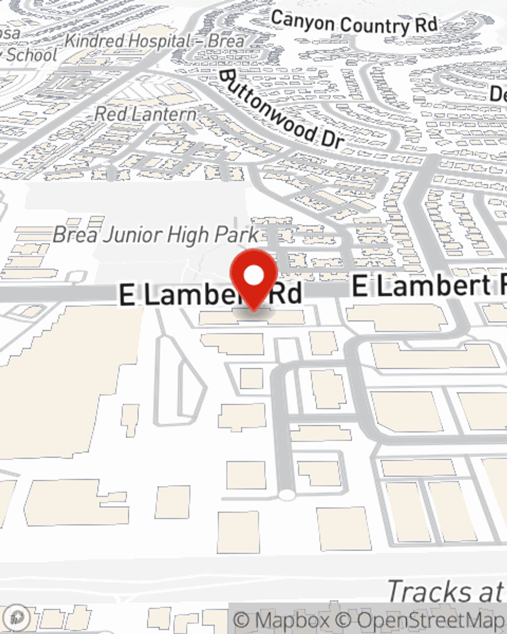 Map showing State Farm Agent Stephanie Chew's office at 330 E Lambert Rd. Suite 218, Brea, CA