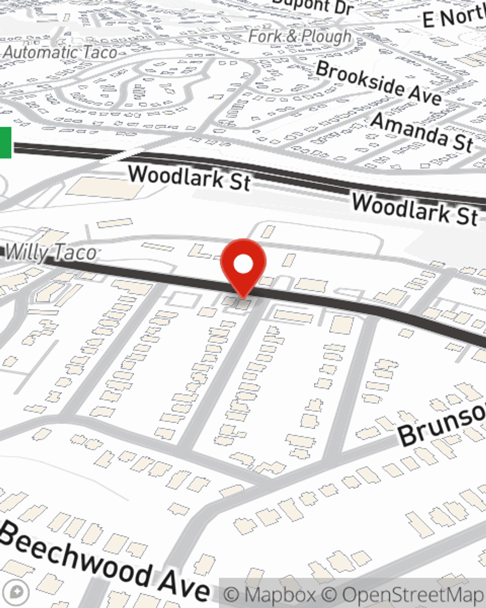 Map showing State Farm Agent Parker Smith's office at 510 Laurens Road, Greenville, SC