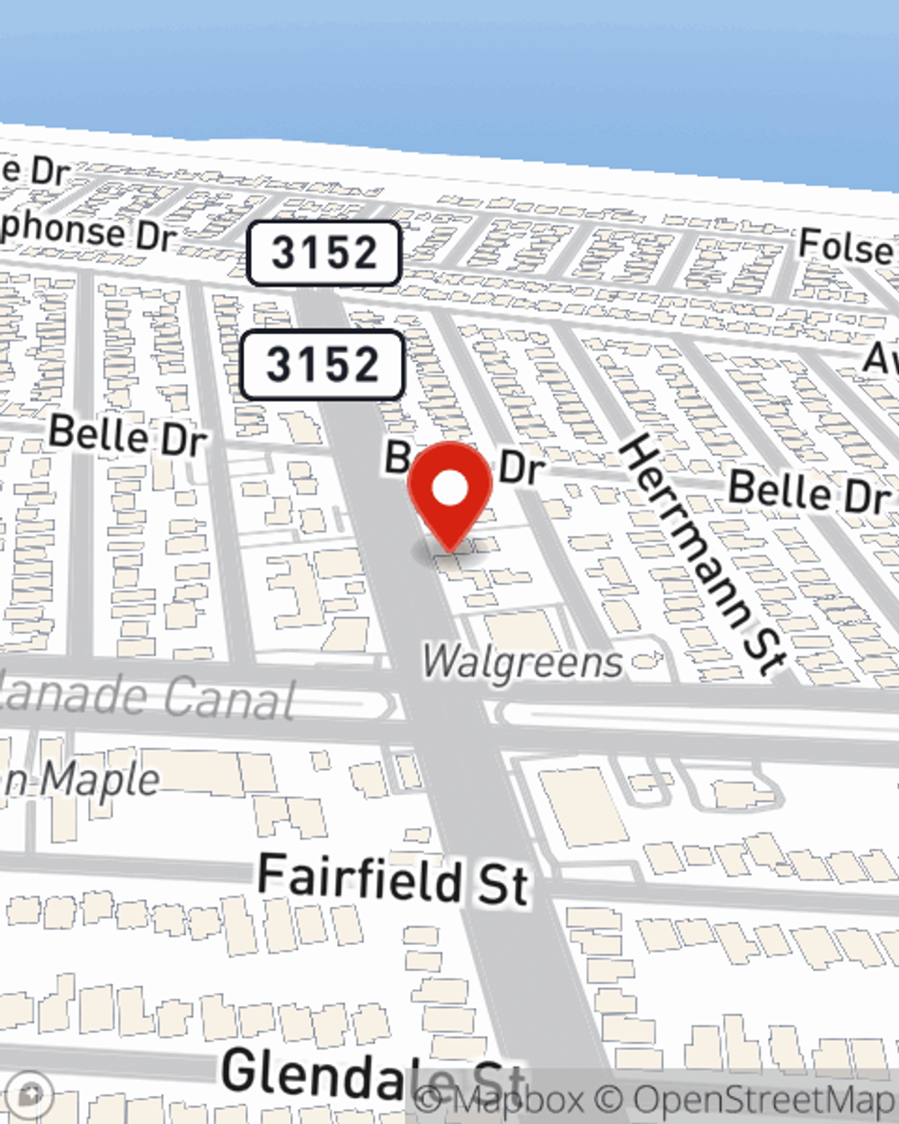 Map showing State Farm Agent Scott Nowicki's office at 4425 Clearview Parkway Suite E, Metairie, LA