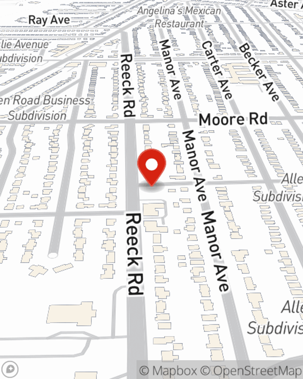 Map showing State Farm Agent Dawn Pullis's office at 9803 Reeck Road Suite B, Allen Park, MI