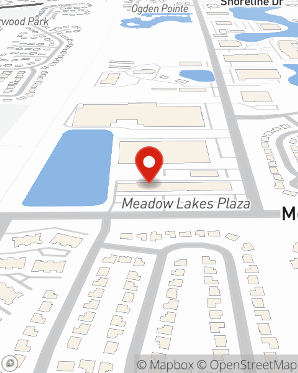 Map showing State Farm Agent Annie Kinsley's office at 3450 Montgomery Rd, Unit 21, Aurora, IL