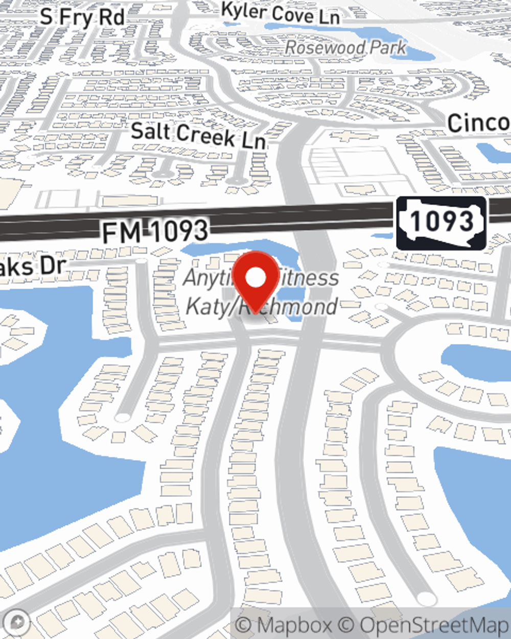 Map showing State Farm Agent Polo Garcia's office at 15002 Lakefair Dr Ste 205 Richmond, TX