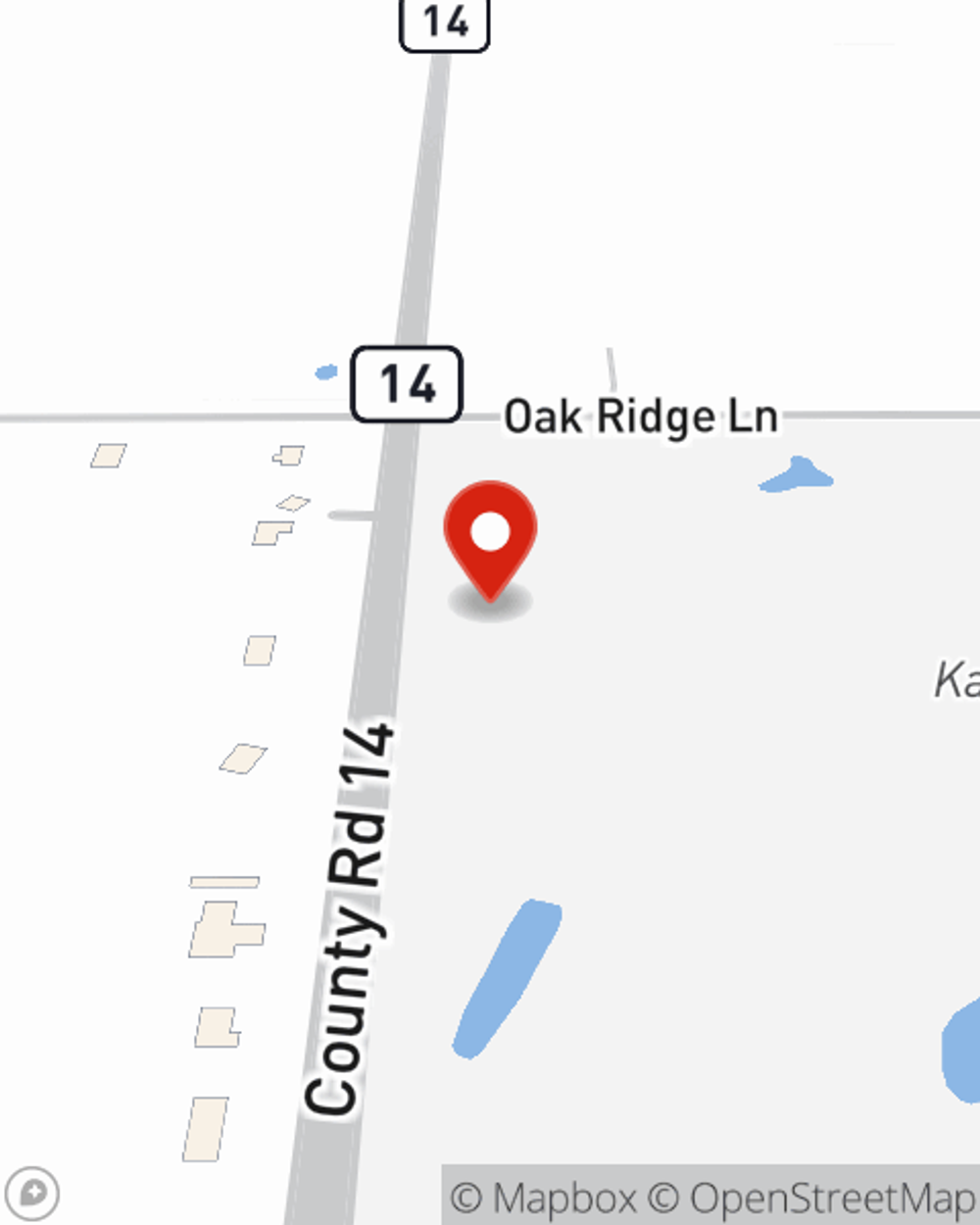 Map showing State Farm Agent Marcus Steien's office at 115 Cleveland Avenue PO BOX 157 Karlstad, MN
