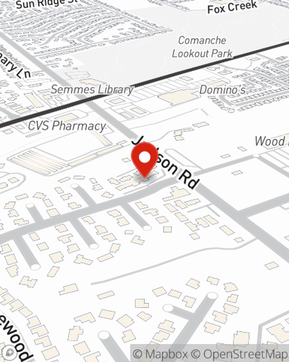 Map showing State Farm Agent Austin Riley's office at 6025 Fountainwood St, San Antonio, TX