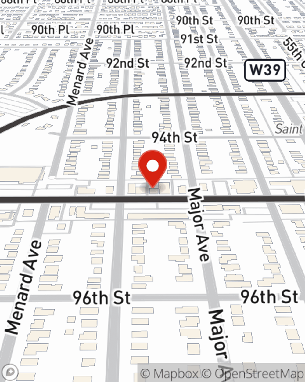 Map showing State Farm Agent Manuel Jurado's office at 5710 W 95th Street, Oak Lawn, IL