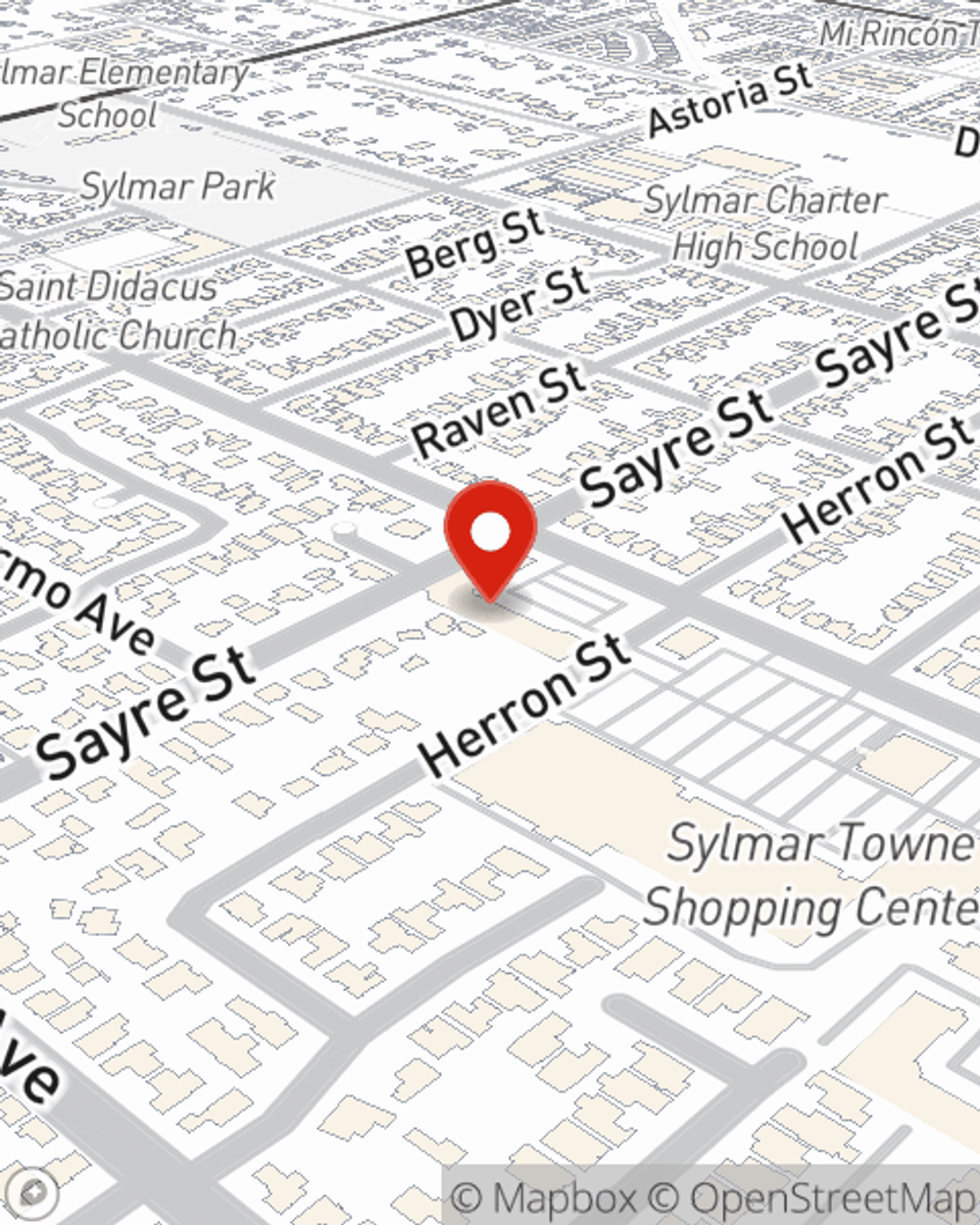Map showing State Farm Agent Stephanie Iniguez's office at 12737 Glenoaks Blvd Unit 15 Sylmar, CA