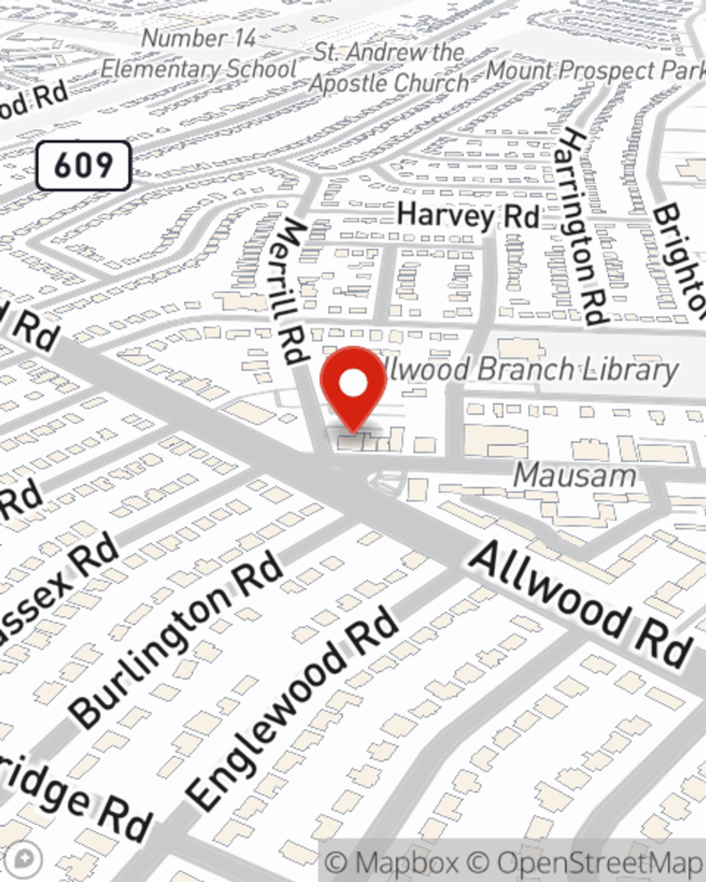 Map showing State Farm Agent Sergio Bio's office at 114 Market St., Clifton, NJ