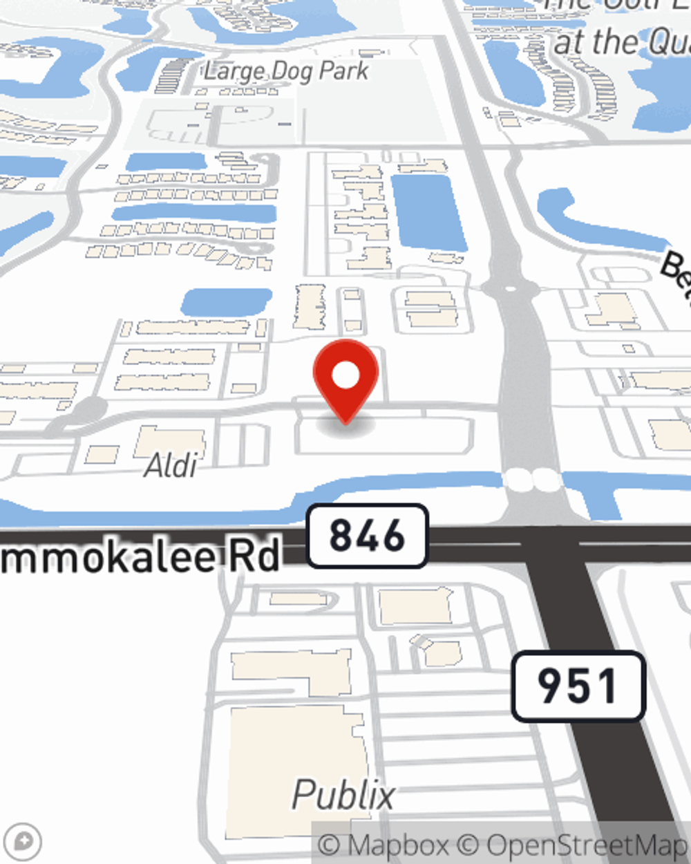 Map showing State Farm Agent Rich Mathews's office at 8710 Addison Place Drive Unit 4, Naples, FL