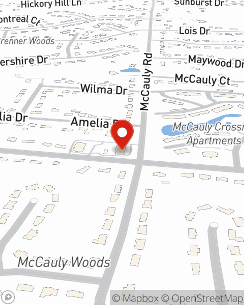 Map showing State Farm Agent Linda Phelia's office at 10187 McCauly Road, Cincinnati, OH