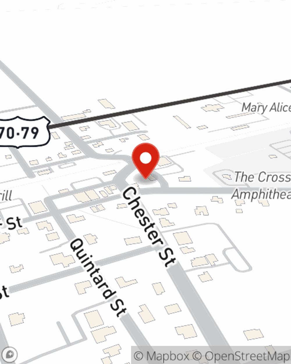 Map showing State Farm Agent Jeff Herman's office at 12040 Forrest St, Suite 101, Arlington, TN
