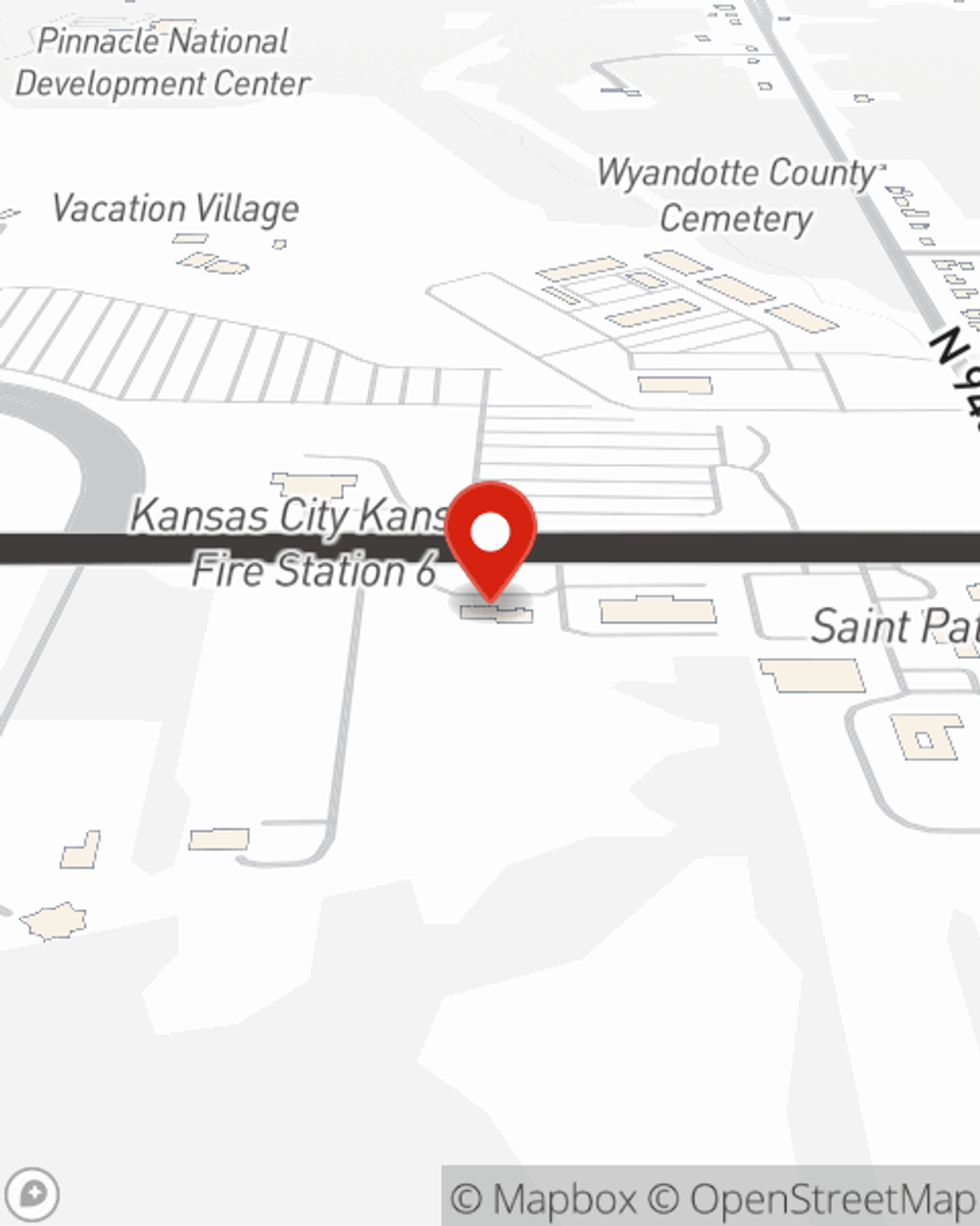 Map showing State Farm Agent Jane Webb's office at 9539 State Avenue Kansas City, KS