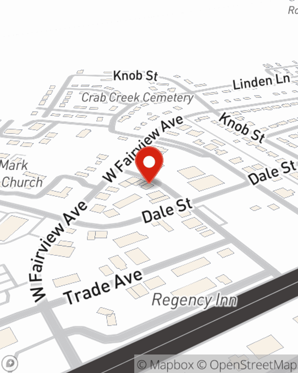 Map showing State Farm Agent Shannon Brotherton's office at 219 W Main Street Eddyville, KY