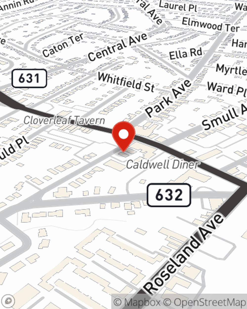 Map showing State Farm Agent Carlos Capellan's office at 8 Brookside Ave Suite 1, Caldwell, NJ