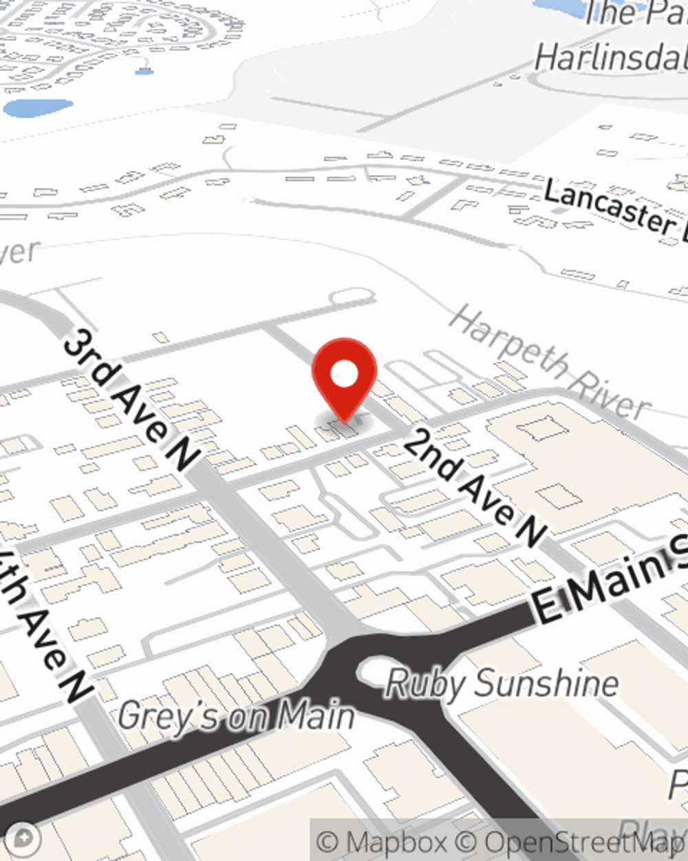 Map showing State Farm Agent Jordan Drake's office at 206 Bridge St, Suite 300, Franklin, TN