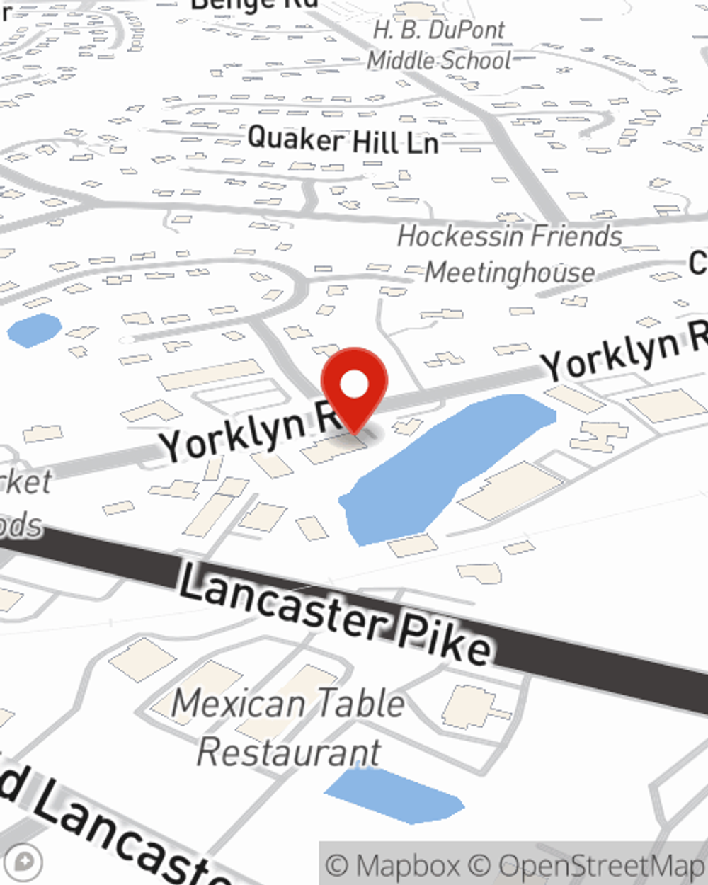 Map showing State Farm Agent's office