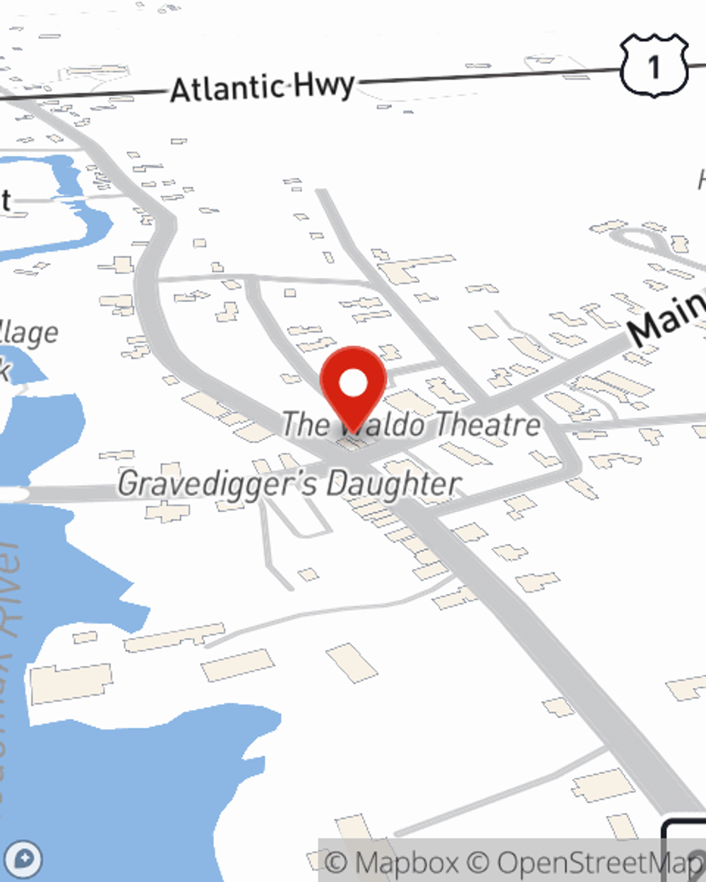 Map showing State Farm Agent Mike Sprague's office at 902 Main St, Waldoboro, ME