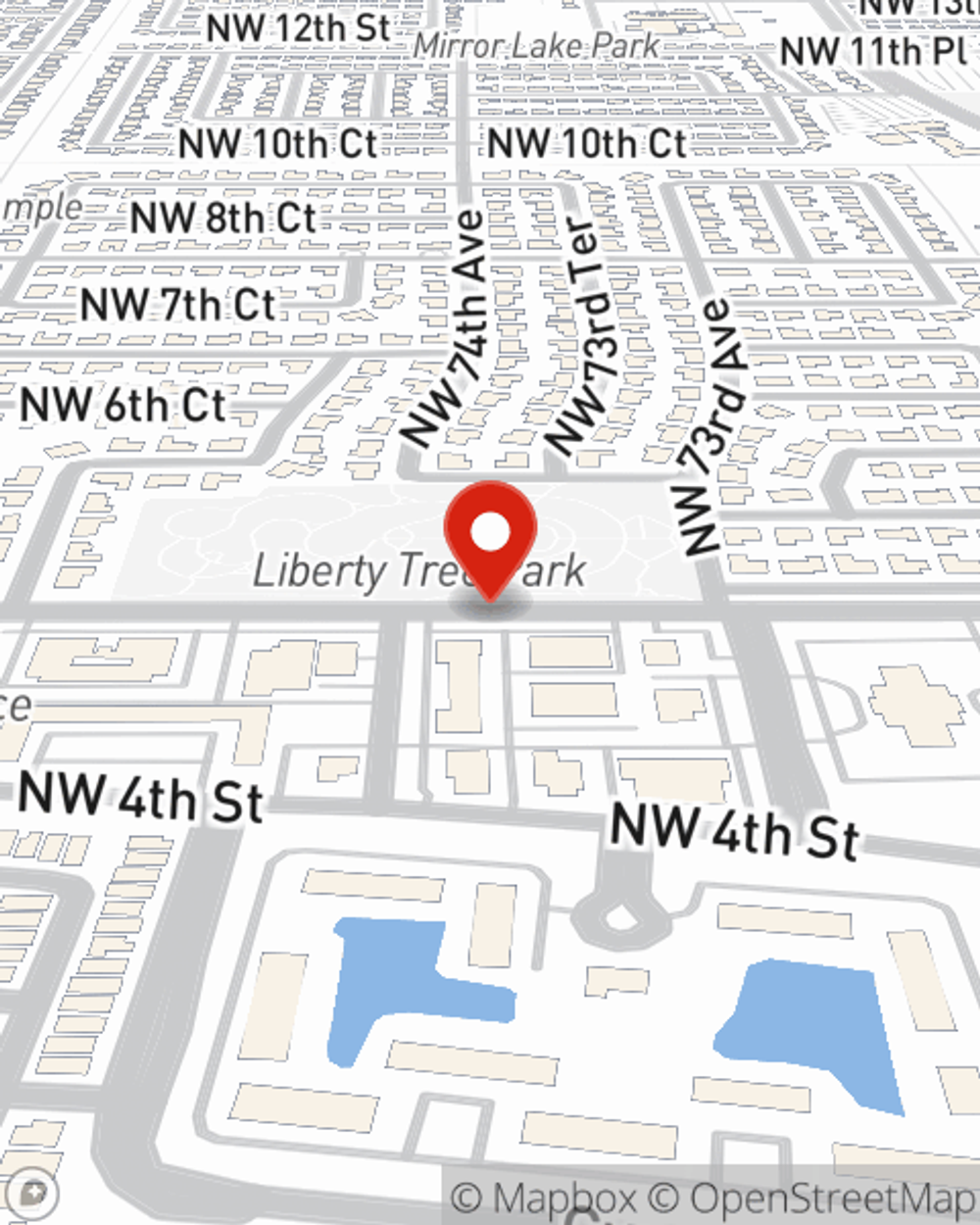 Map showing State Farm Agent Doreen Cannon's office at 8751 W Broward Blvd Suite 109, plantation, FL