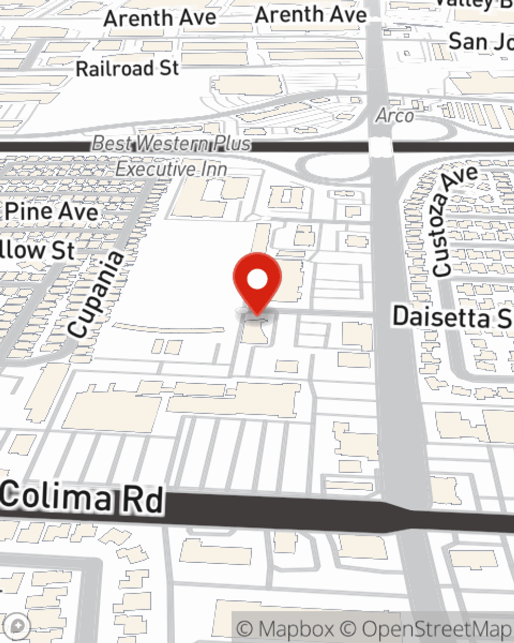Map showing State Farm Agent John Dong's office at 18958 Daisetta Street, Suite 204, Rowland Heights, CA