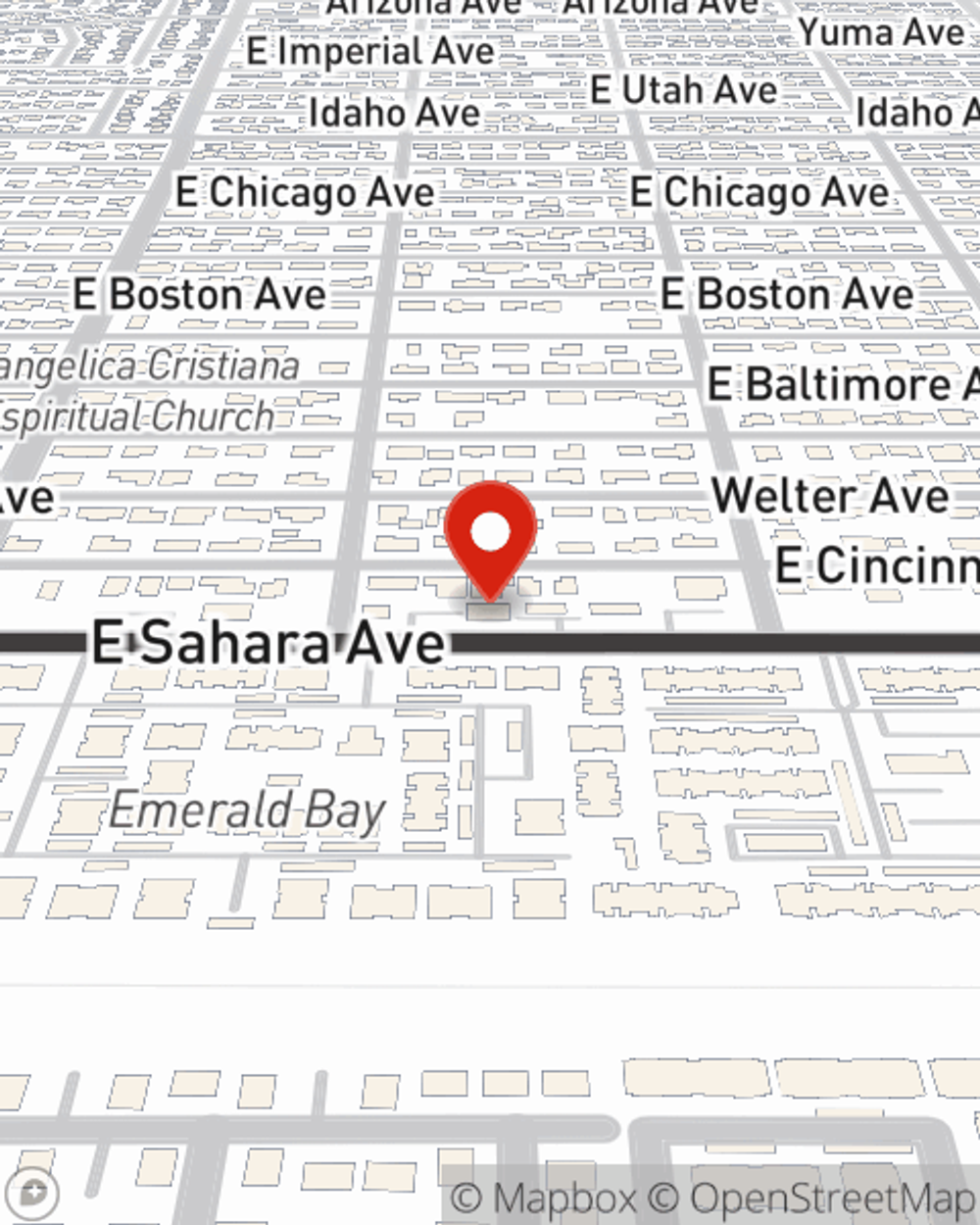 Map showing State Farm Agent Shalyani Alberto's office at 2400 S Rancho Drive, Suite 160, Las Vegas, NV
