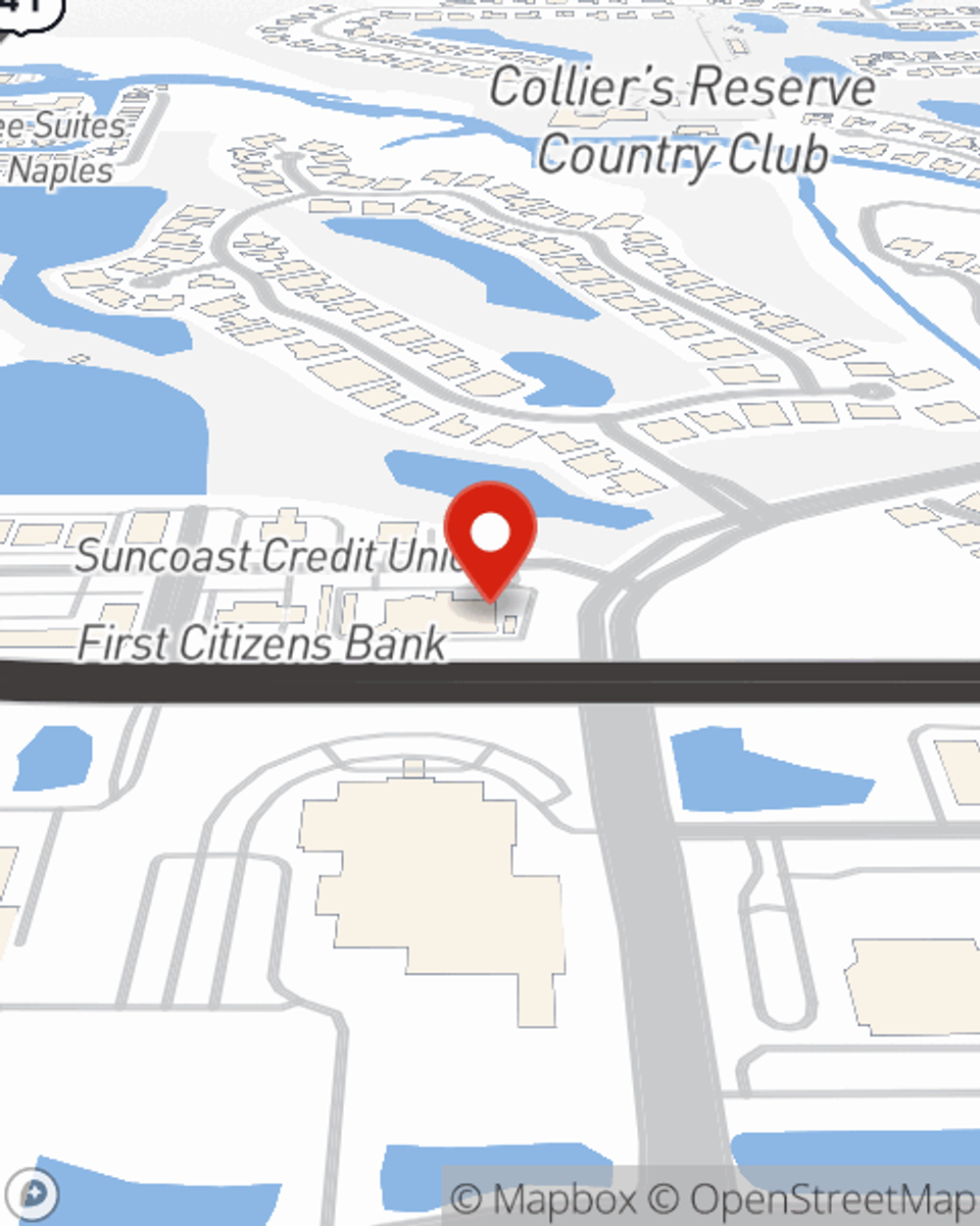 Map showing State Farm Agent Misty Castiglia's office at 1185 Immokalee Road Suite 200, Naples, FL