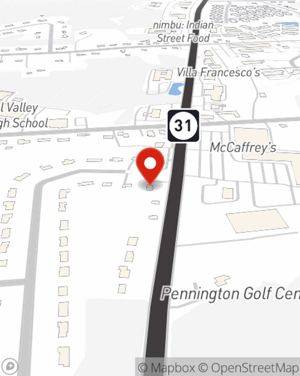 Map showing State Farm Agent Ray Sayre Jr's office at 6 Route 31 South, Pennington, NJ