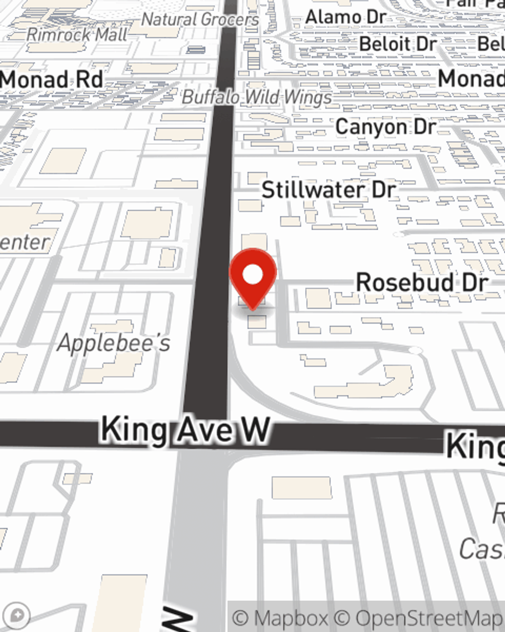 Map showing State Farm Agent Tom Maack's office at 751 S 24th Street W, Billings, MT