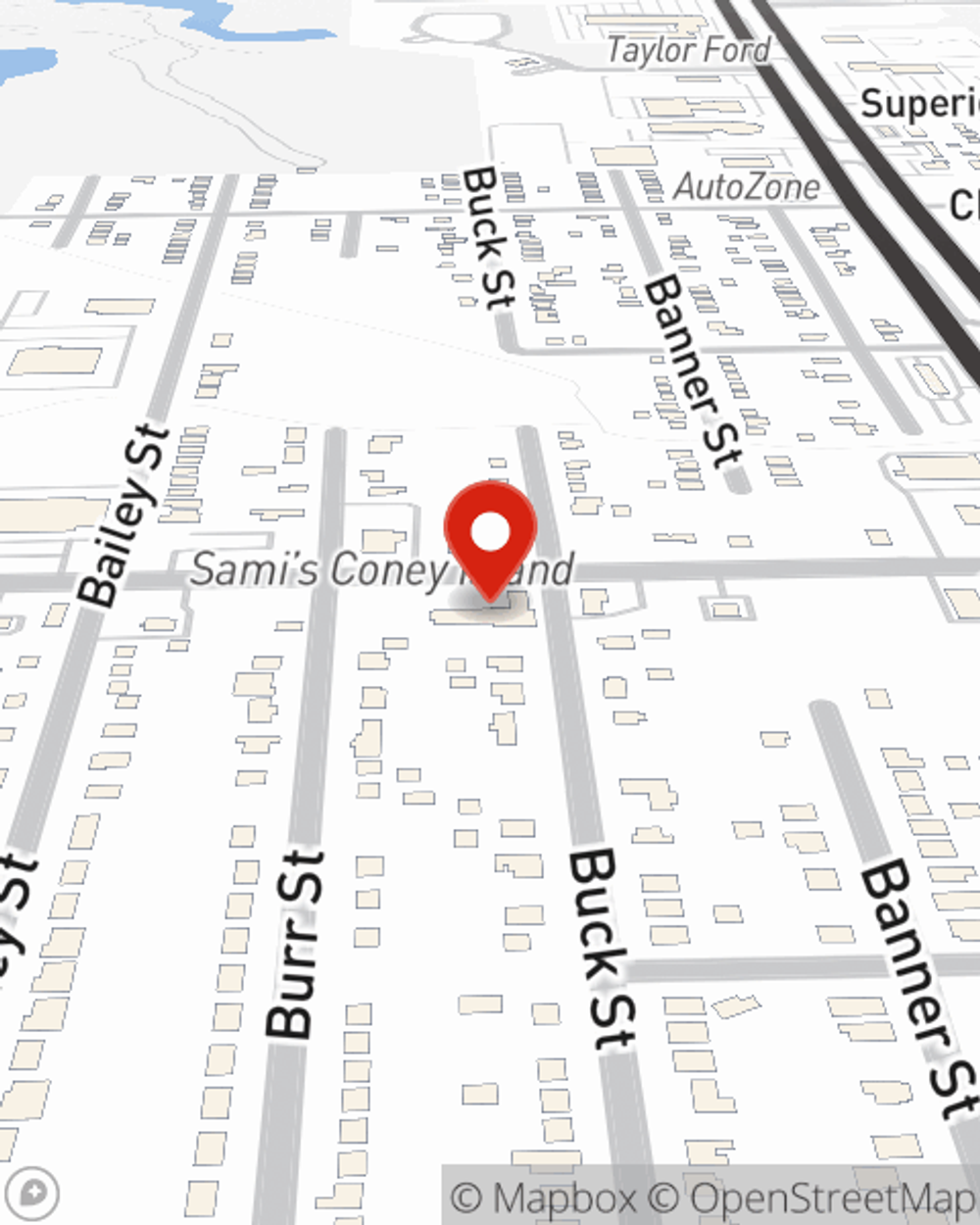 Map showing State Farm Agent James Fedewa's office at 24409 Eureka Road, Taylor, MI
