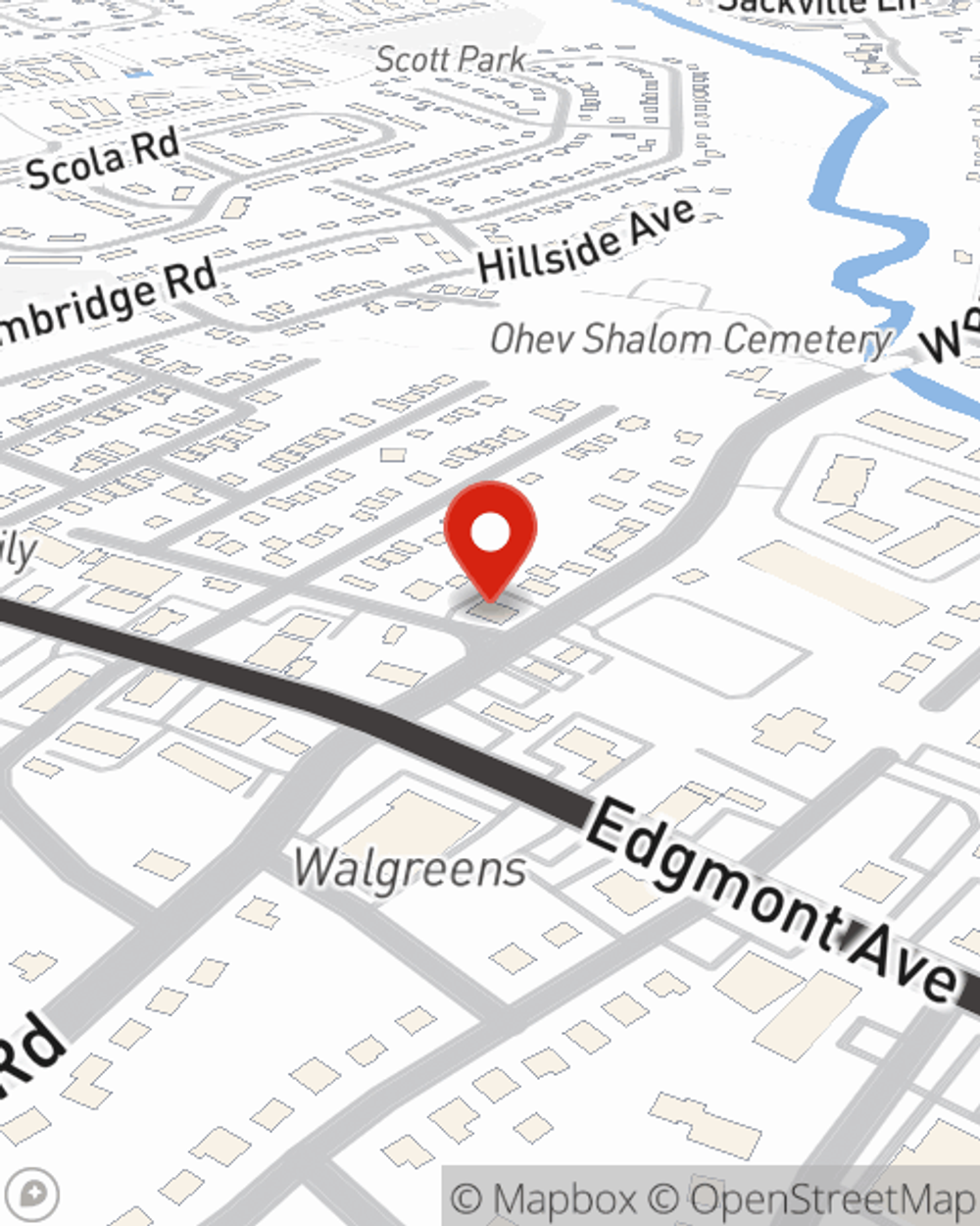 Map showing State Farm Agent Michael Dougherty's office at 100 E Brookhaven Road, Brookhaven, PA