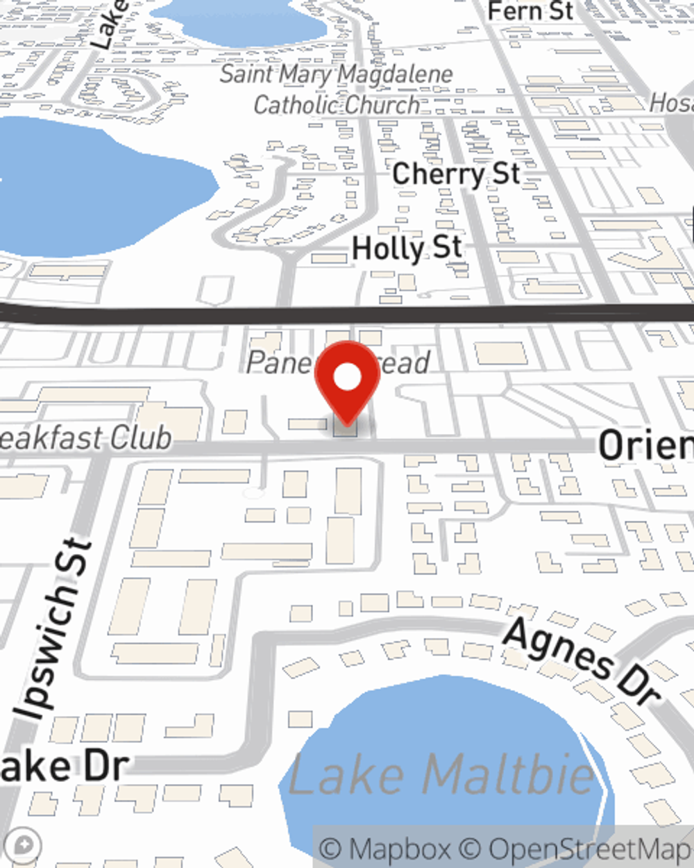 Map showing State Farm Agent Christian Martinez's office at 815 Orienta Ave, Suite 1010, Altamonte Springs, FL