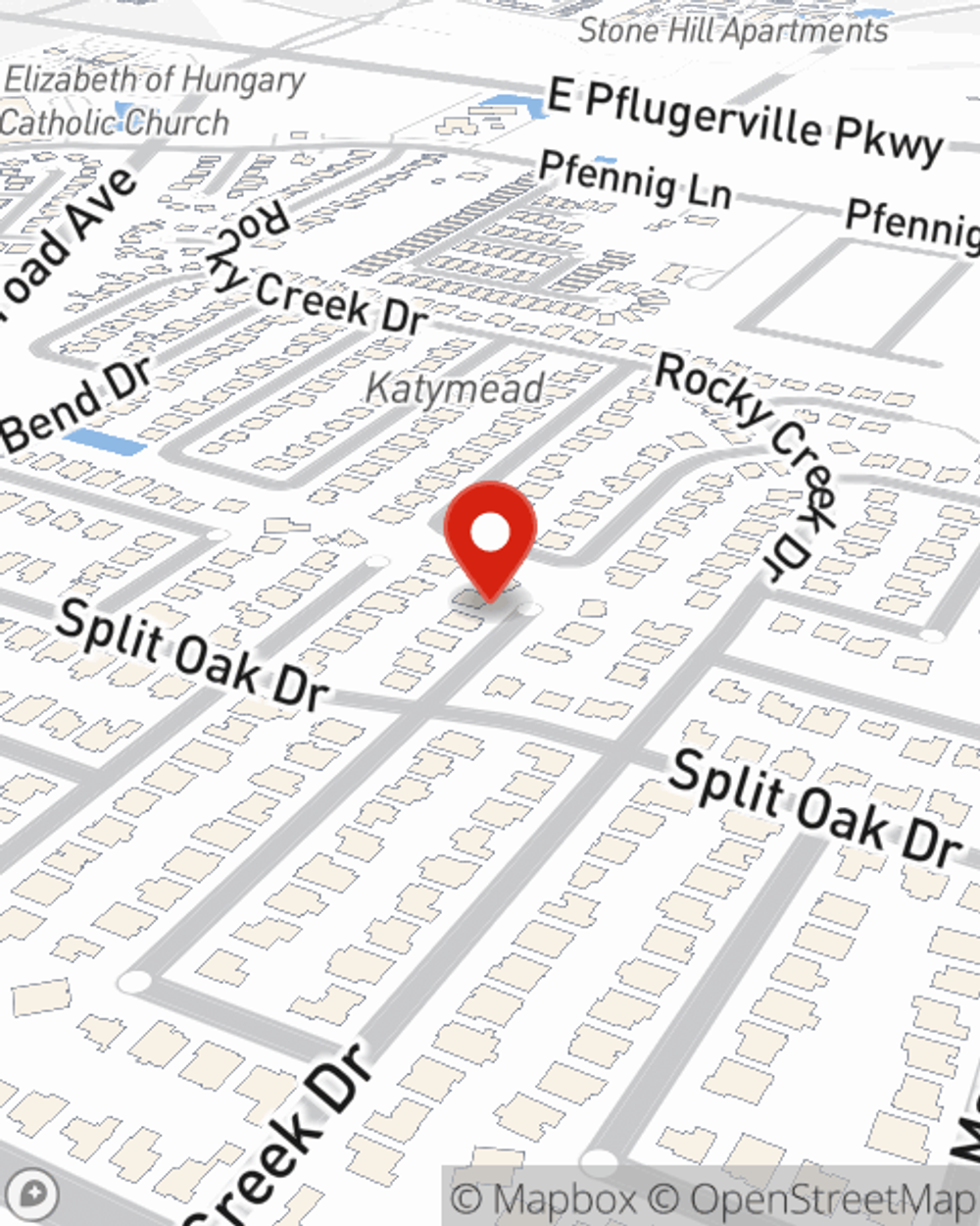Map showing State Farm Agent Mike Wilkins's office at 15301 N IH-35 Service Road Ste. H, Pflugerville, TX