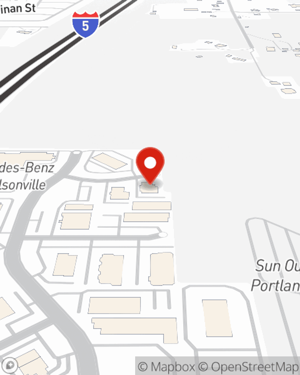 Map showing State Farm Agent Glenn Horton's office at 8532 SW Saint Helens Dr, Suite 210, Wilsonville, OR