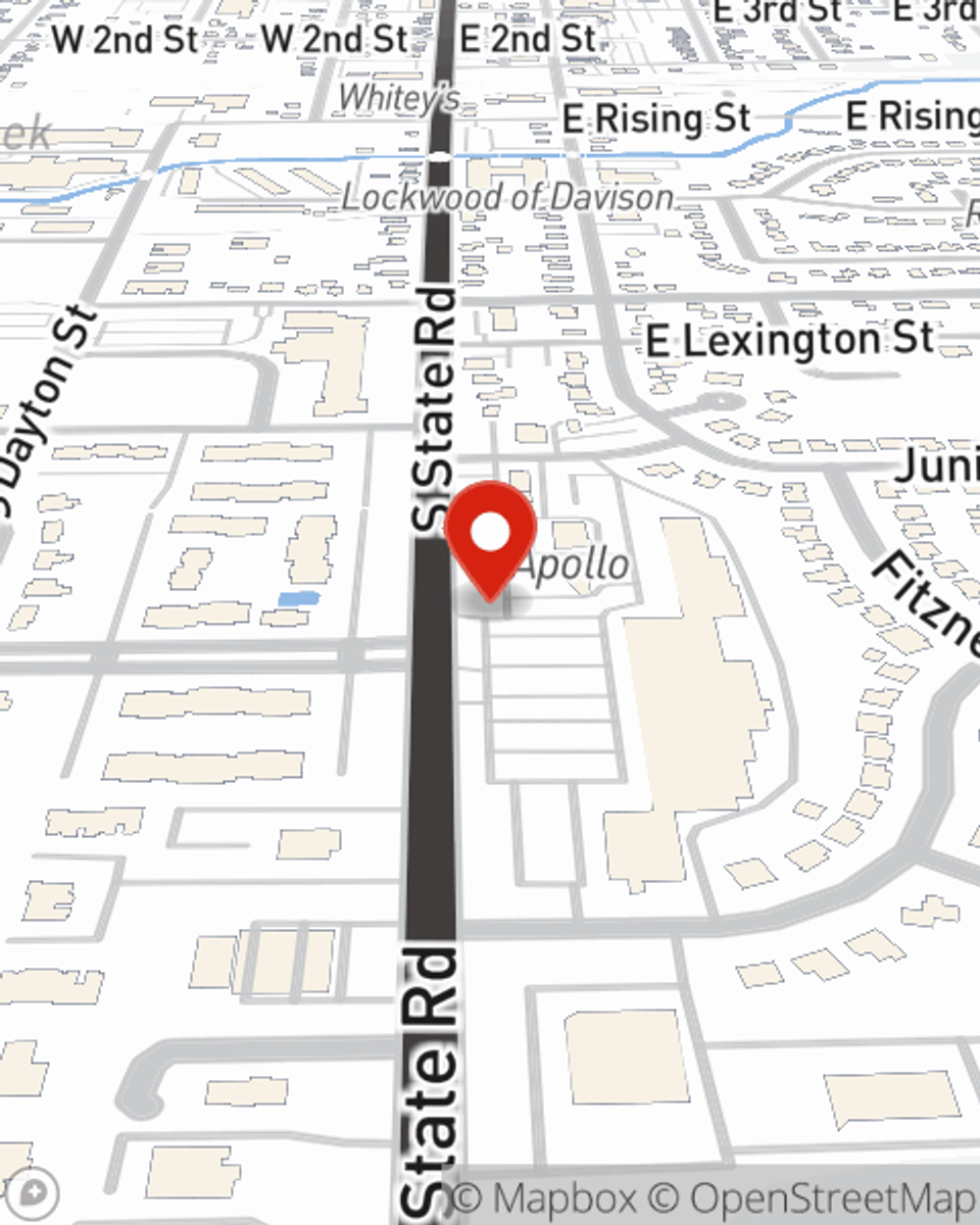Map showing State Farm Agent Chris Gowan's office at 737 S State Road, Davison, MI