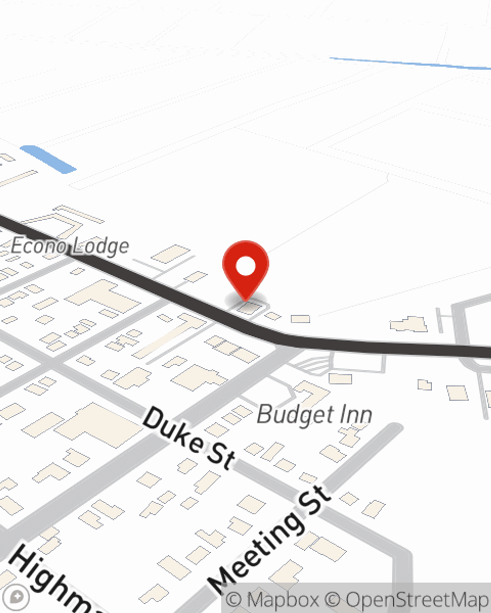 Map showing State Farm Agent Matt Doak's office at 400 Church Street, Georgetown, SC