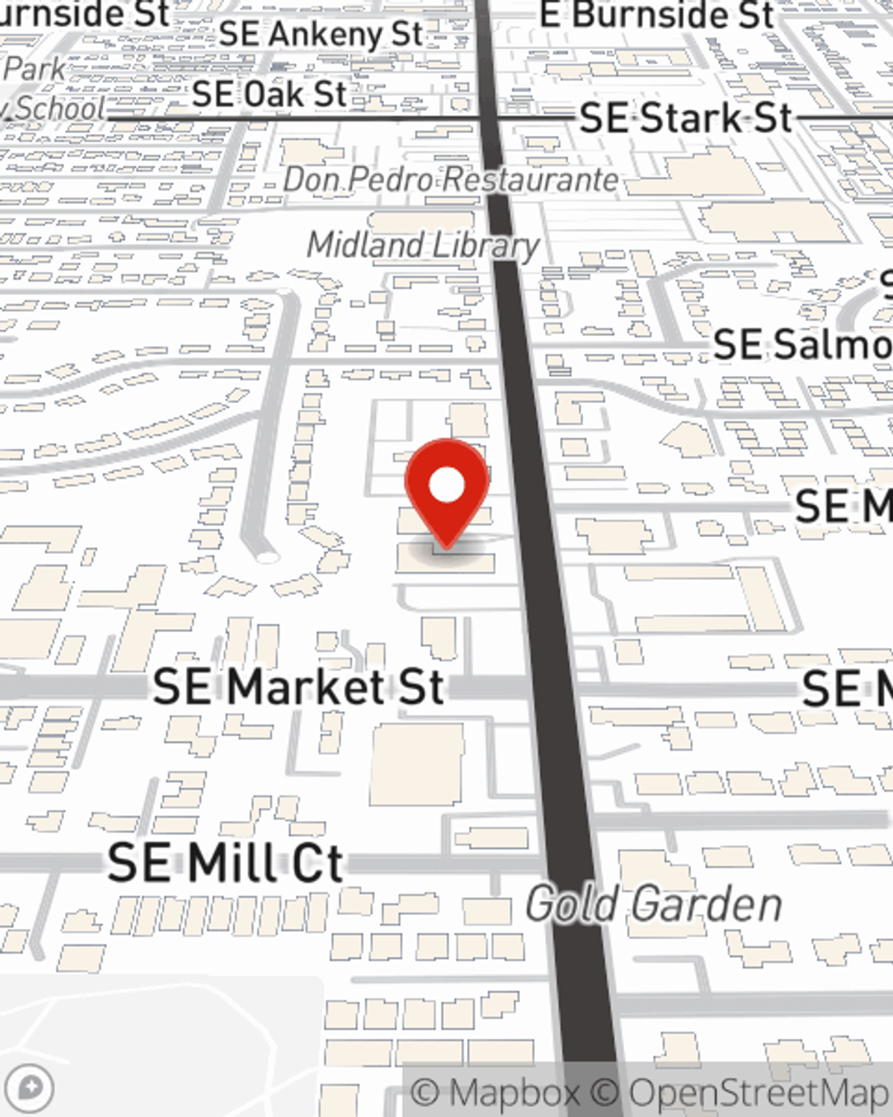 Map showing State Farm Agent Rob Hendrickson's office at 2951 NW Division St, Suite 141, Gresham, OR