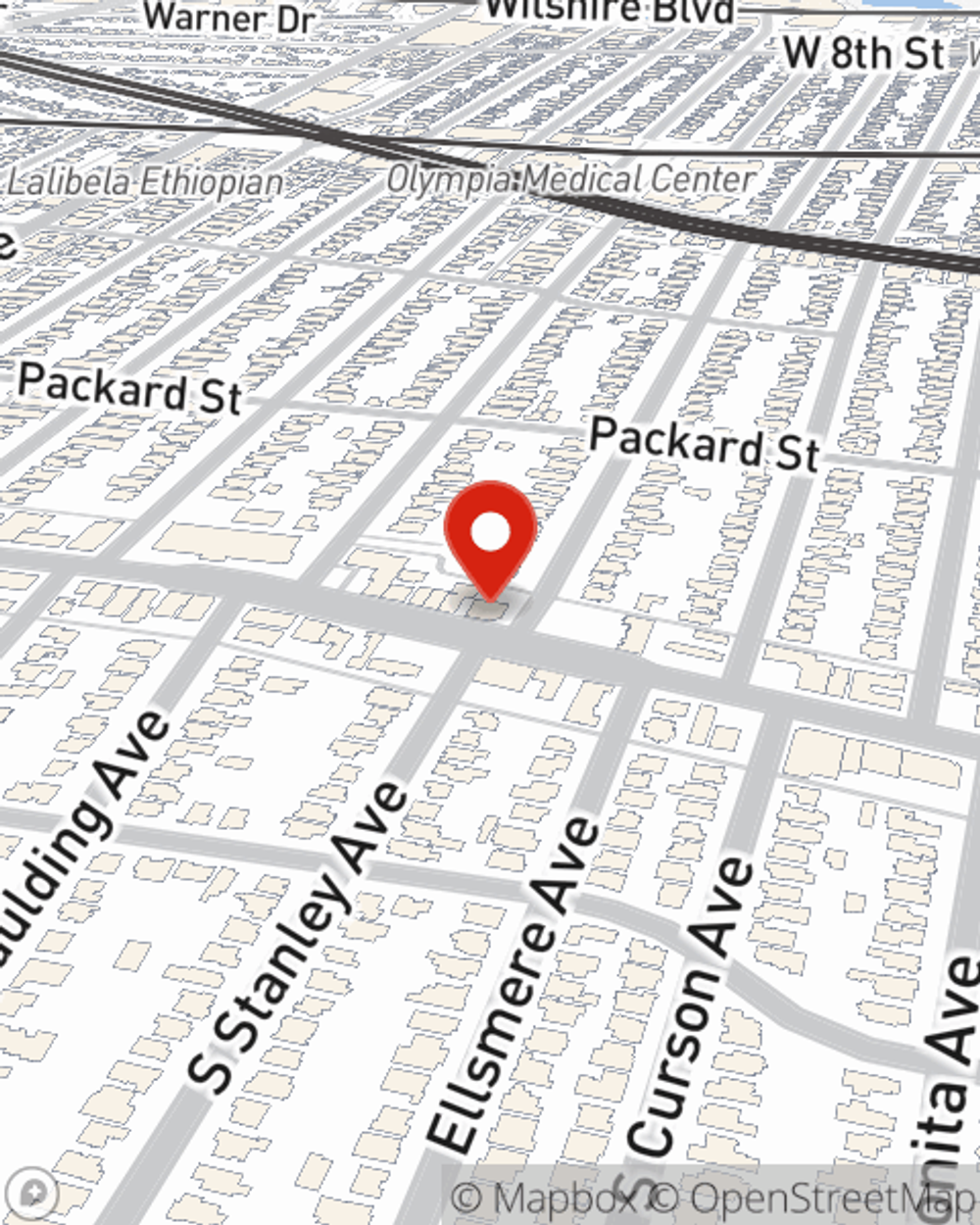 Map showing State Farm Agent's office