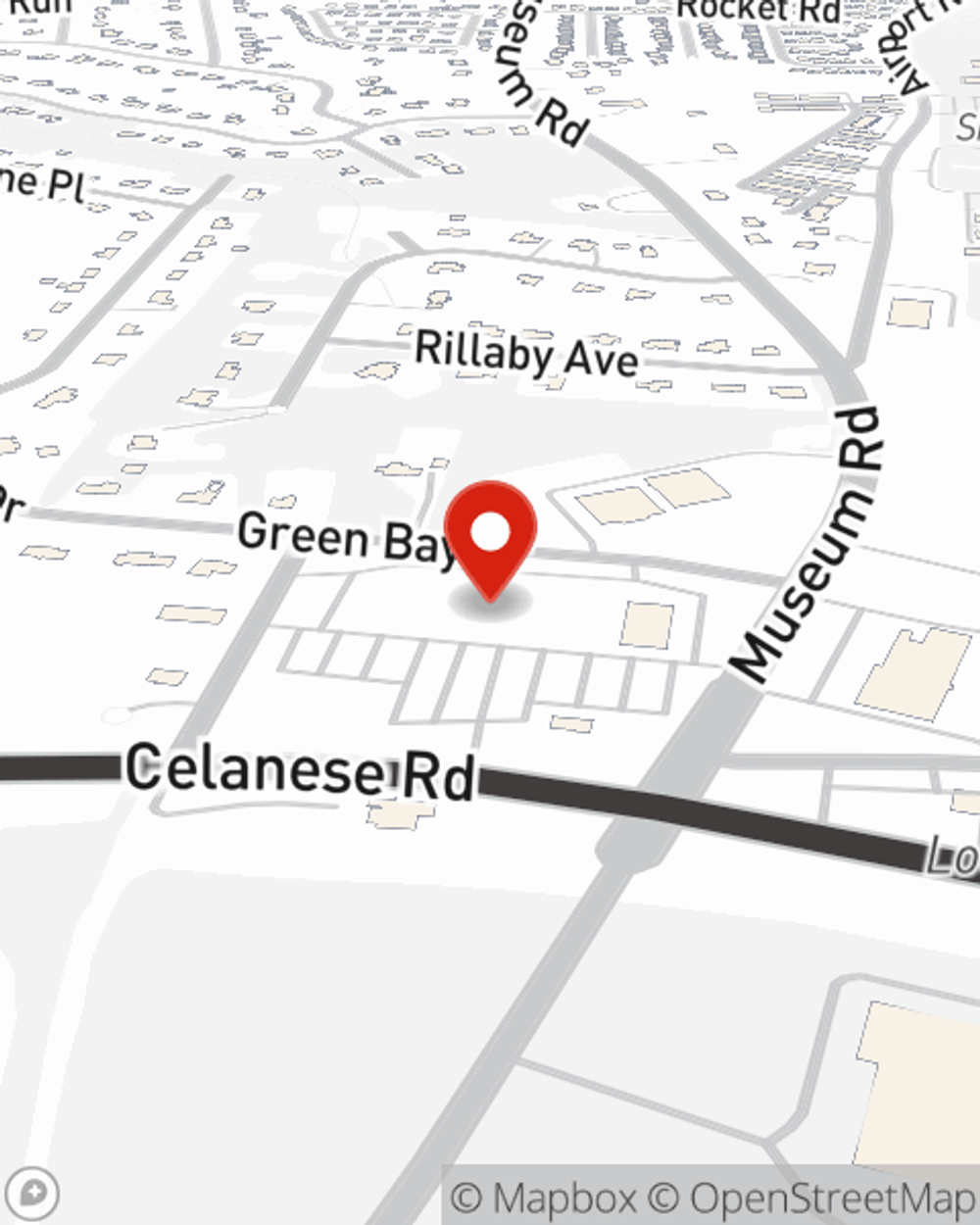 Map showing State Farm Agent's office