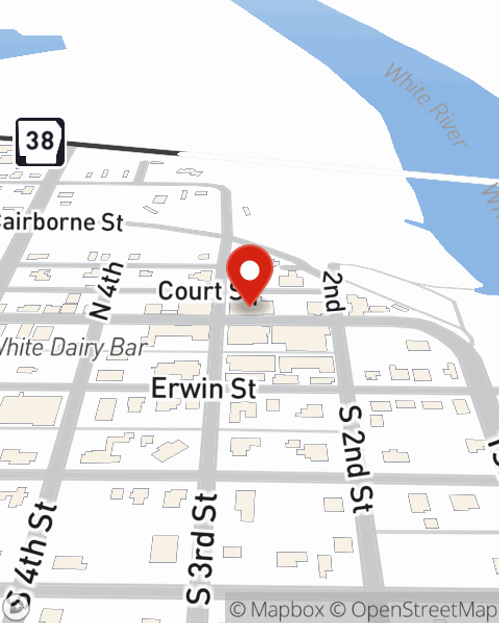 Map showing State Farm Agent Anna Grizzle's office at 218 Main St, Des Arc, AR