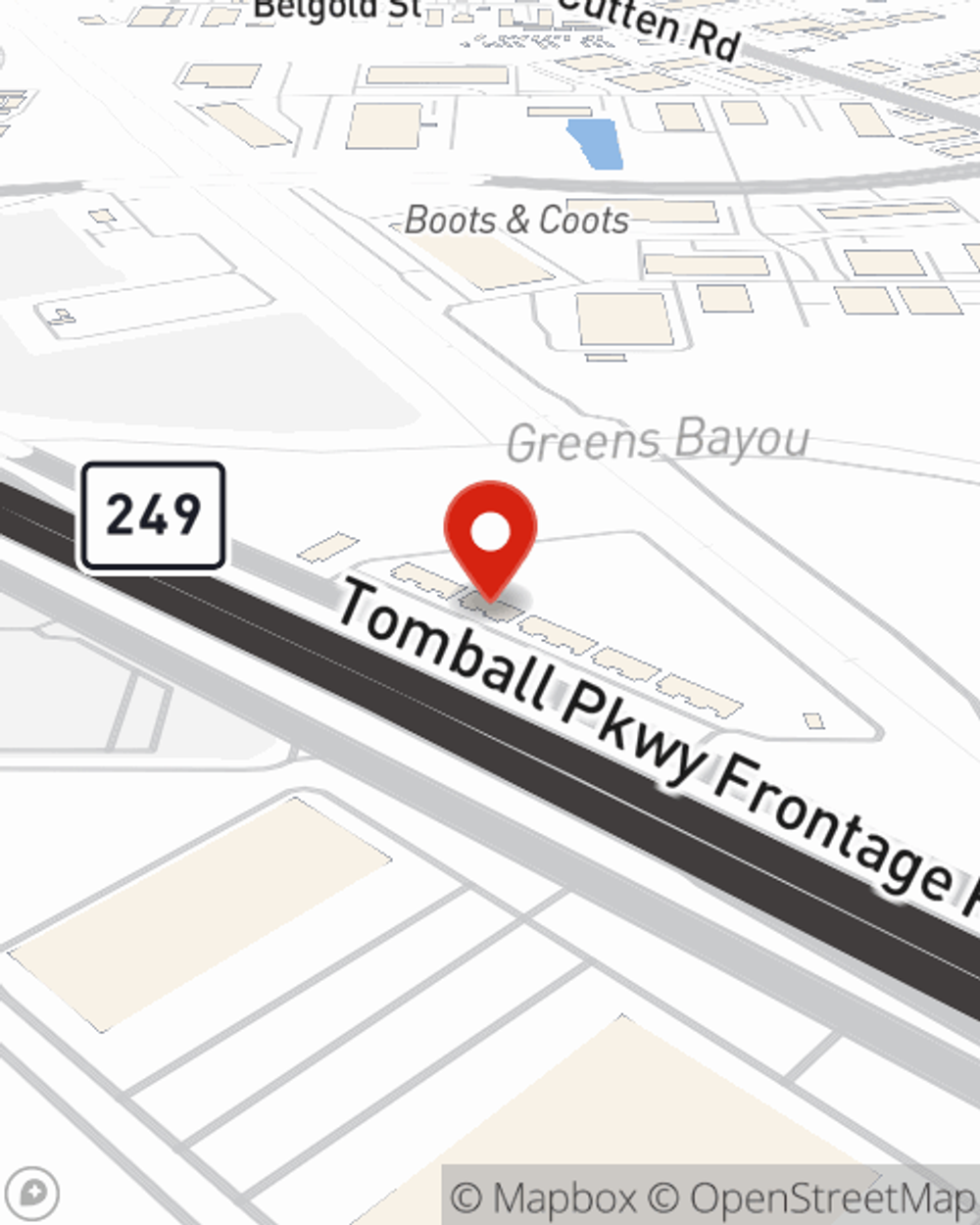 Map showing State Farm Agent Alicia DuBose's office at 16310 Tomball Pkwy unit 101 Houston, TX