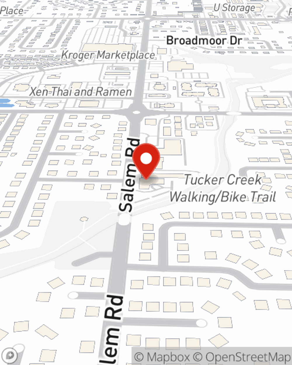 Map showing State Farm Agent Brandon Baxter's office at 306 Salem Rd Suite 103, Conway, AR