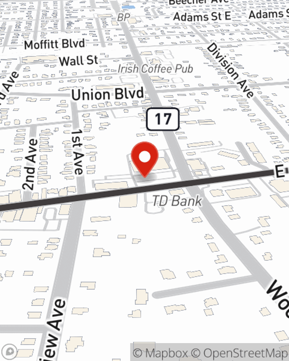 Map showing State Farm Agent Paul Cozzani's office at 29 W Main Street, East Islip, NY