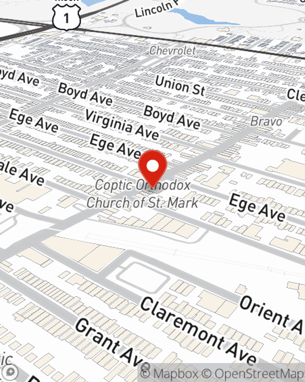 Map showing State Farm Agent Tawanda Jackson's office at 422 West Side Ave, Jersey City, NJ