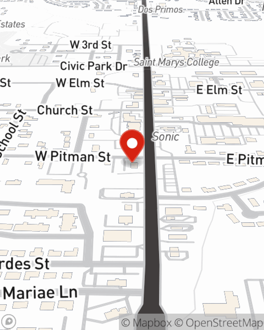 Map showing State Farm Agent Jim Schilkoski's office at 100 W. Pitman St., O'Fallon, MO