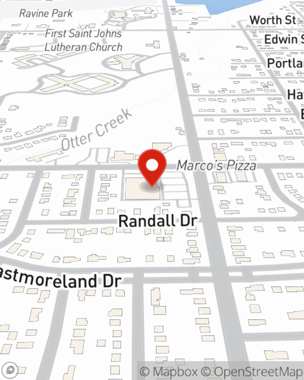 Map showing State Farm Agent Dan Calmes's office at 406 S Wheeling St, Suite i, Oregon, OH