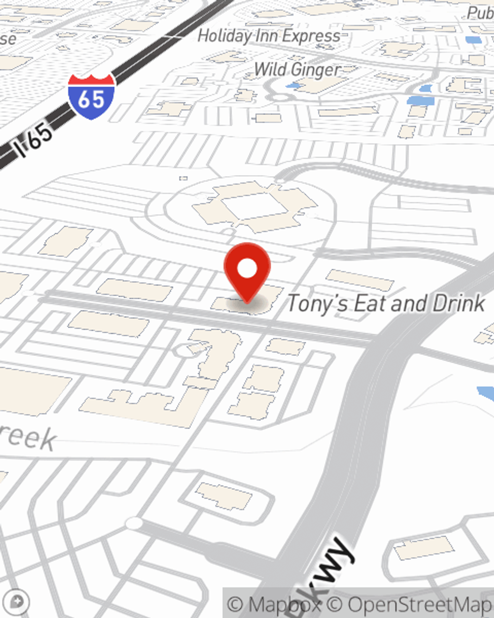 Map showing State Farm Agent Sara Anglin's office at 2000 Meridian Blvd Suite 285, Franklin, TN