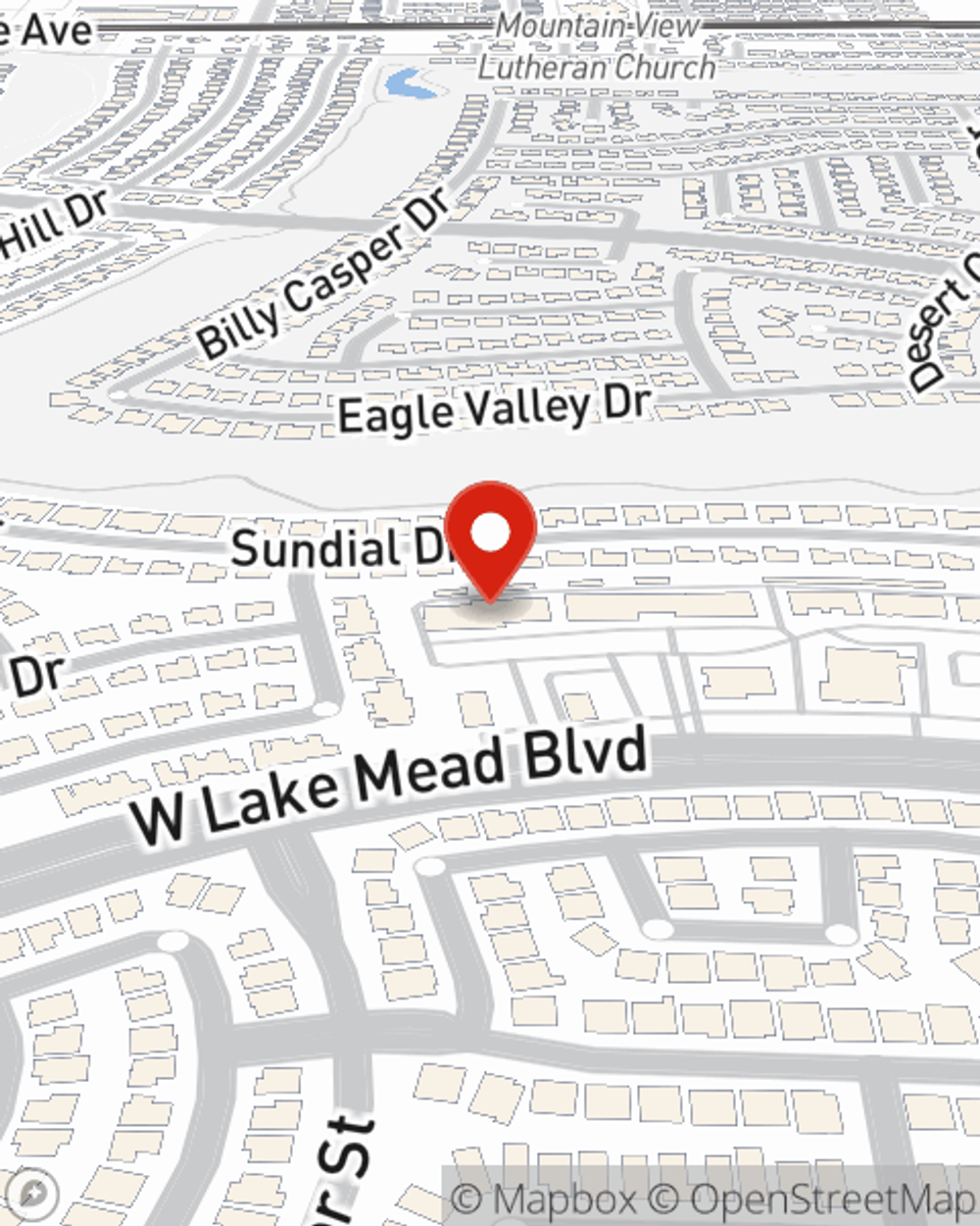 Map showing State Farm Agent Mario Giannini's office at 9484 W. Lake Mead Blvd., Suite 7, Las Vegas, NV